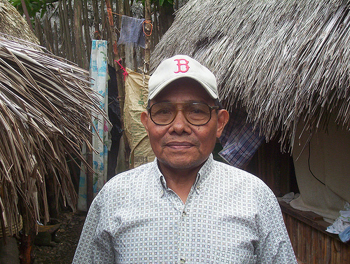 Nick's father, Nicanor Perez, a leader in Ogobsucun Village